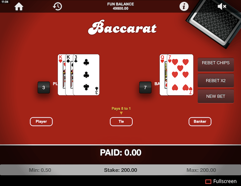 Baccarat by 1x2Gaming - 1